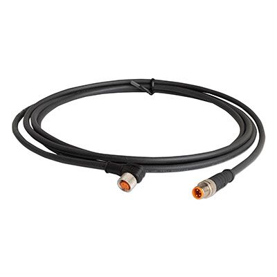 Cable, M8 - M8 90 deg, 4-pol, 2m product photo